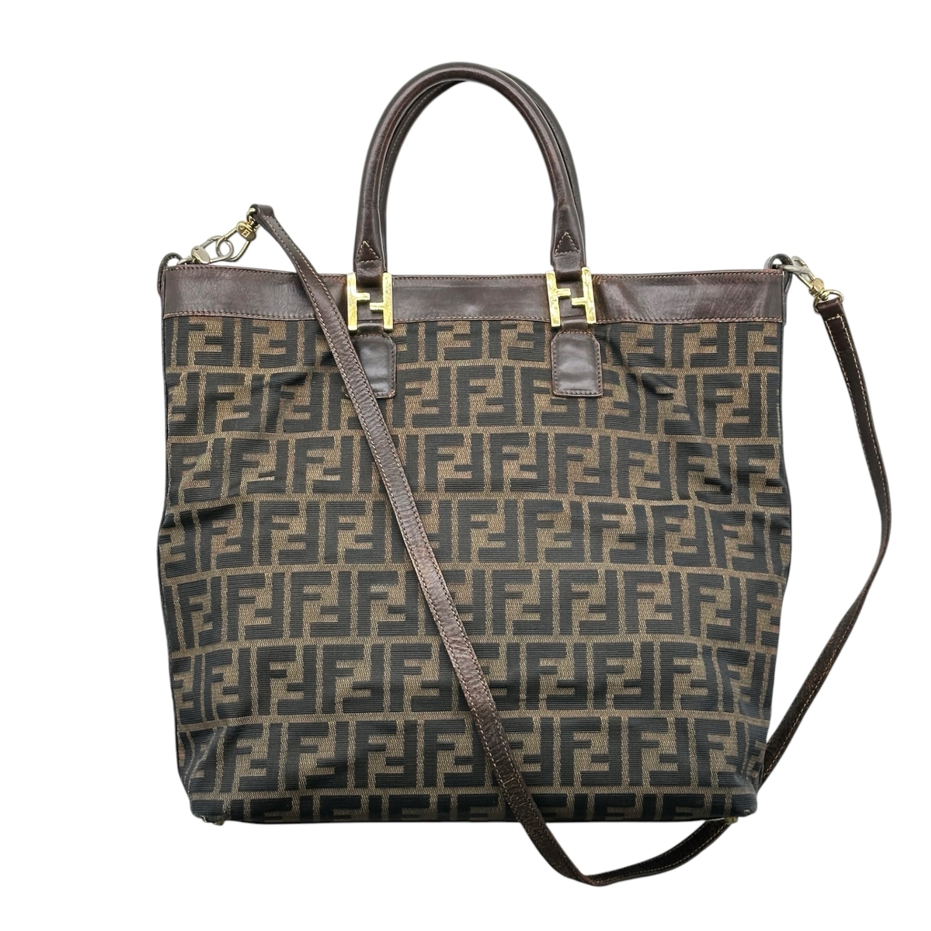 Fendi FF Logo Two Way Bag - Image 2