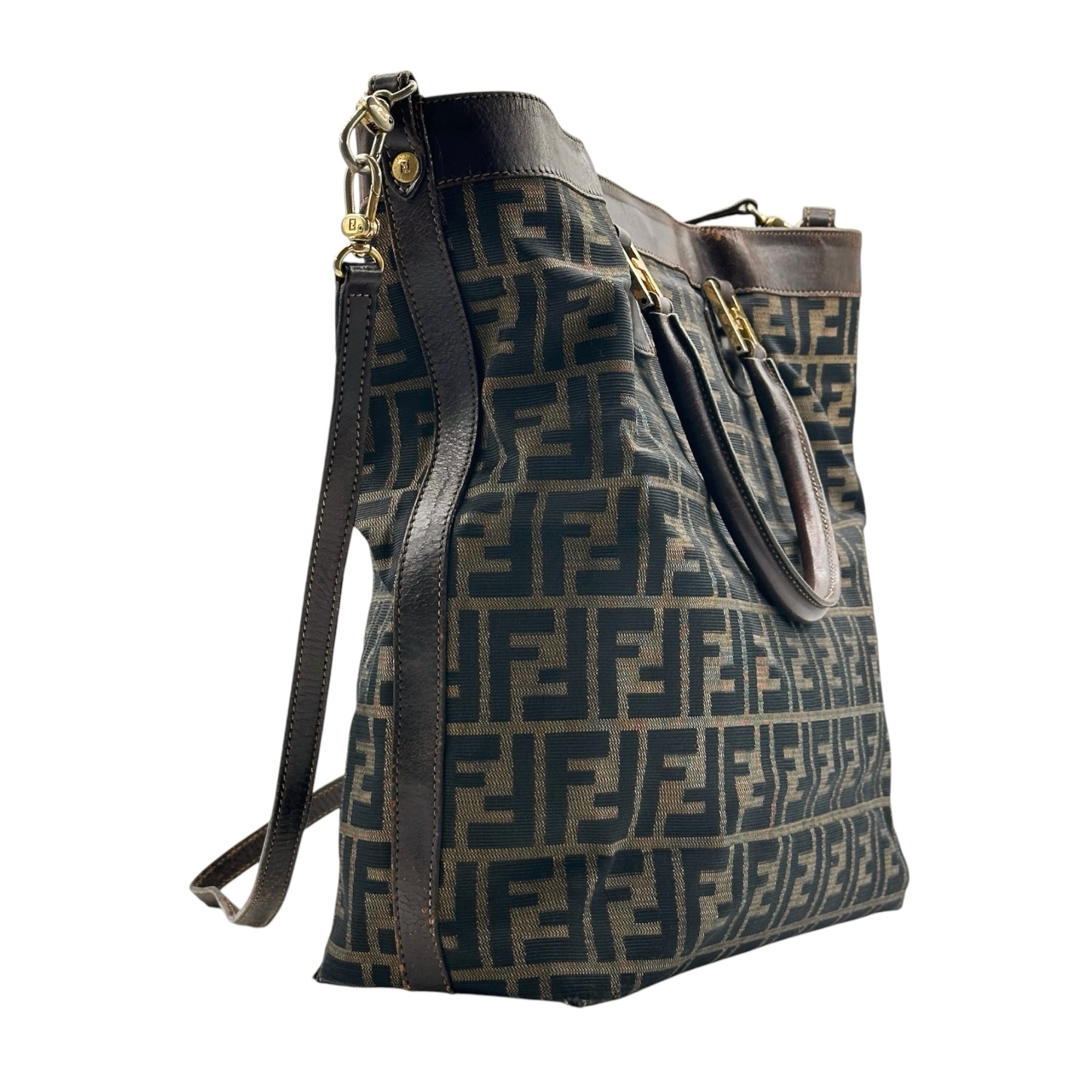 Fendi FF Logo Two Way Bag - Image 4