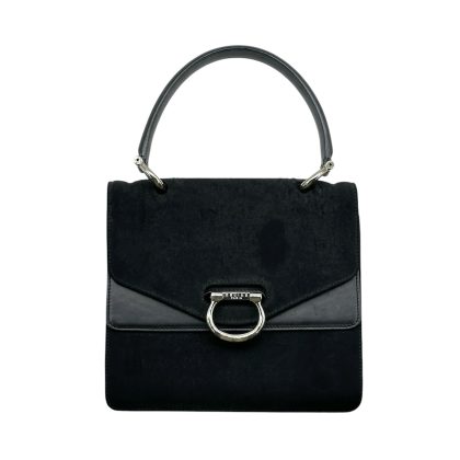 Celine Triomphe Satchel Double Flap Handbag