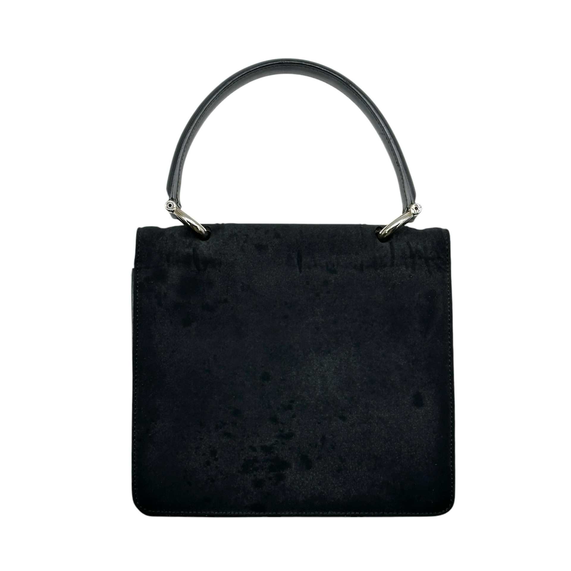 Celine Triomphe Satchel Double Flap Handbag - Image 2
