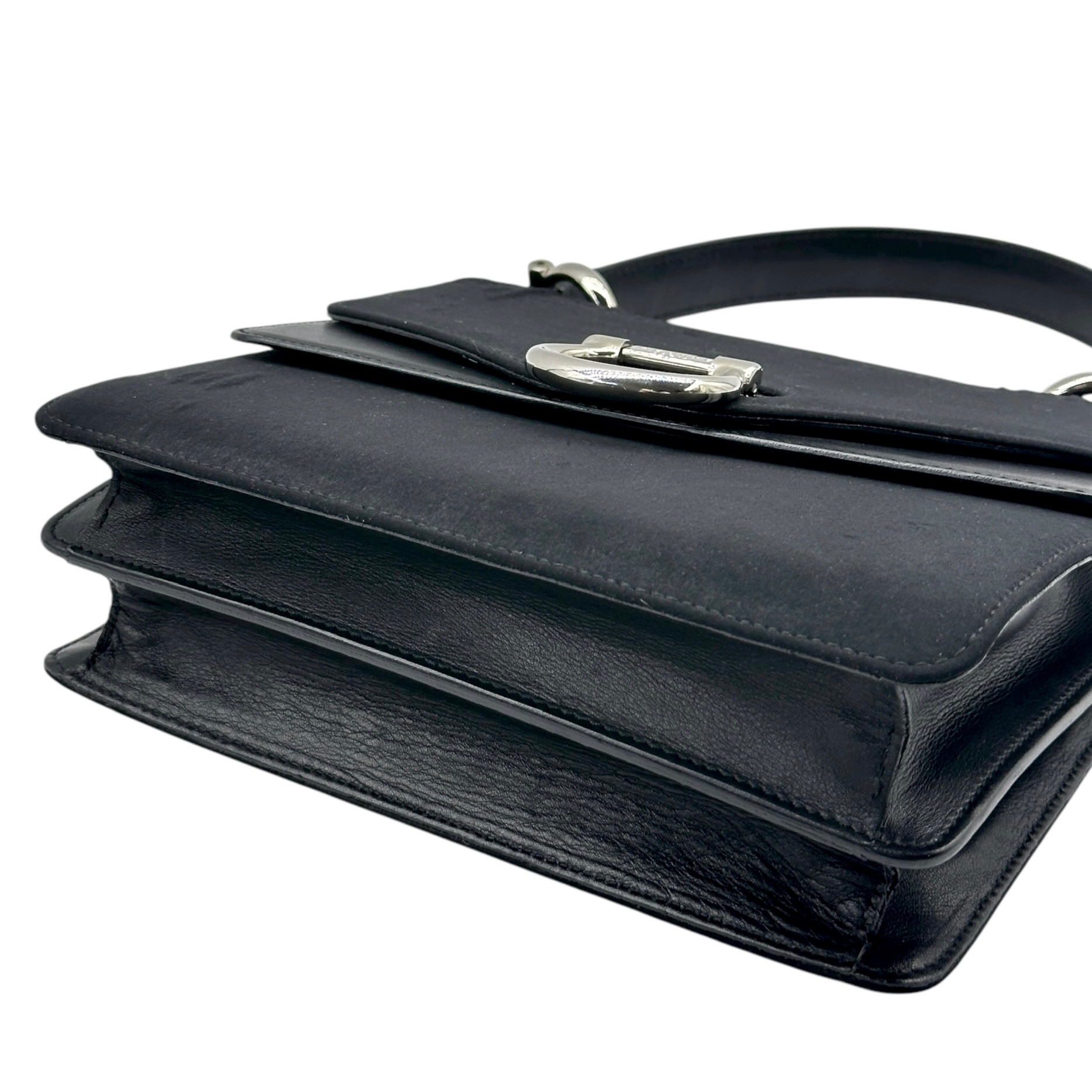 Celine Triomphe Satchel Double Flap Handbag - Image 6