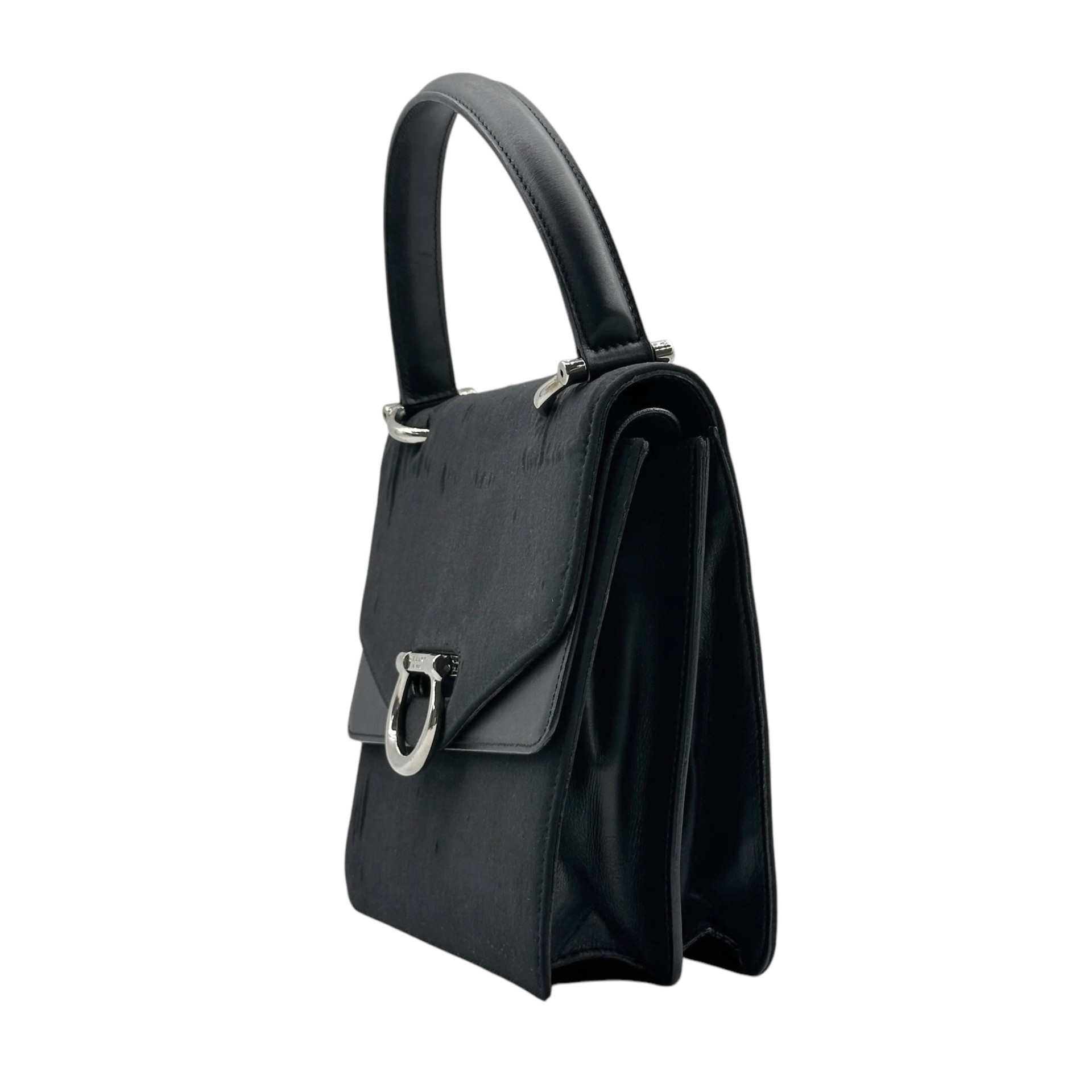 Celine Triomphe Satchel Double Flap Handbag - Image 5