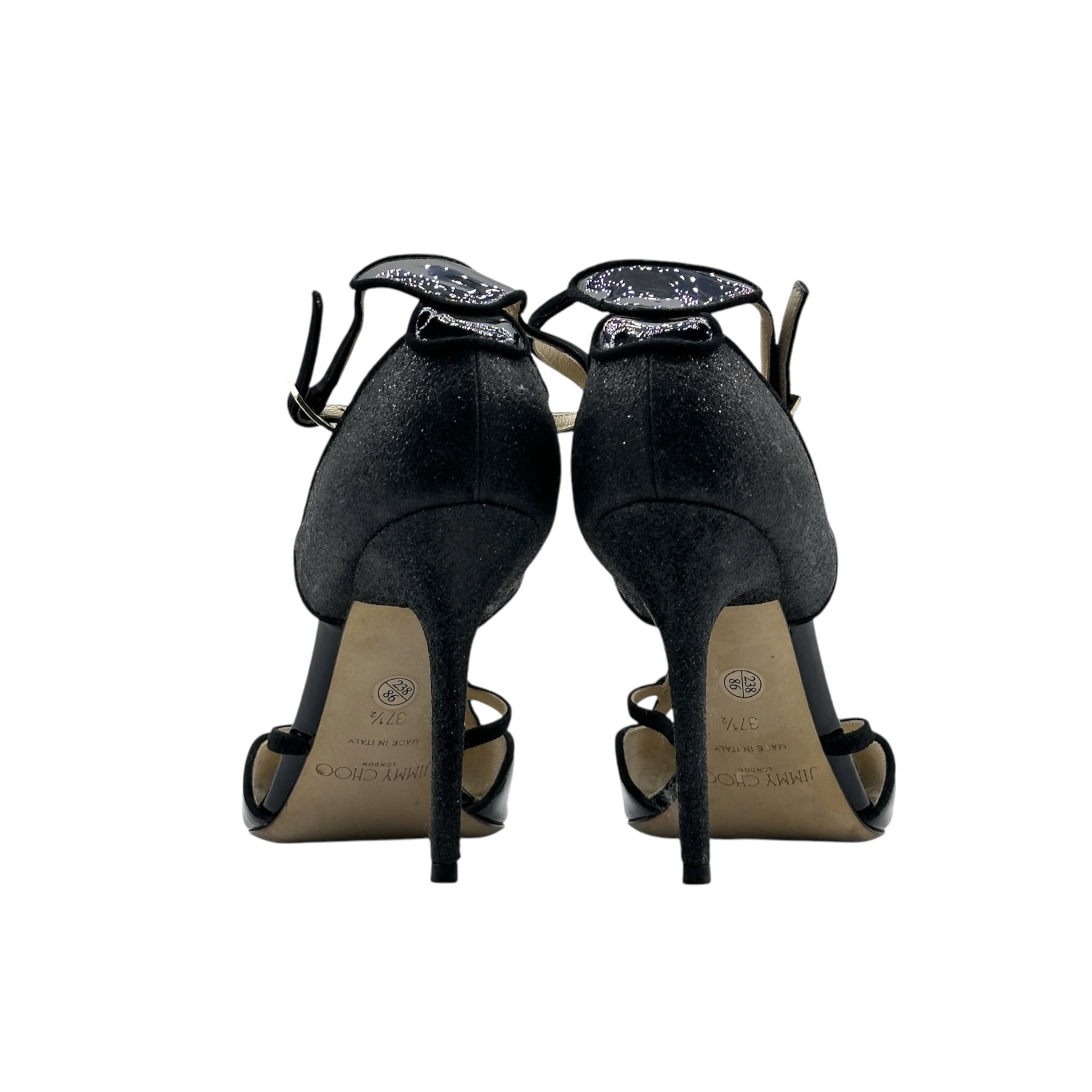 Jimmy Choo Cutout Patent Leather Peep-Toe Heels 37.5 - Image 5
