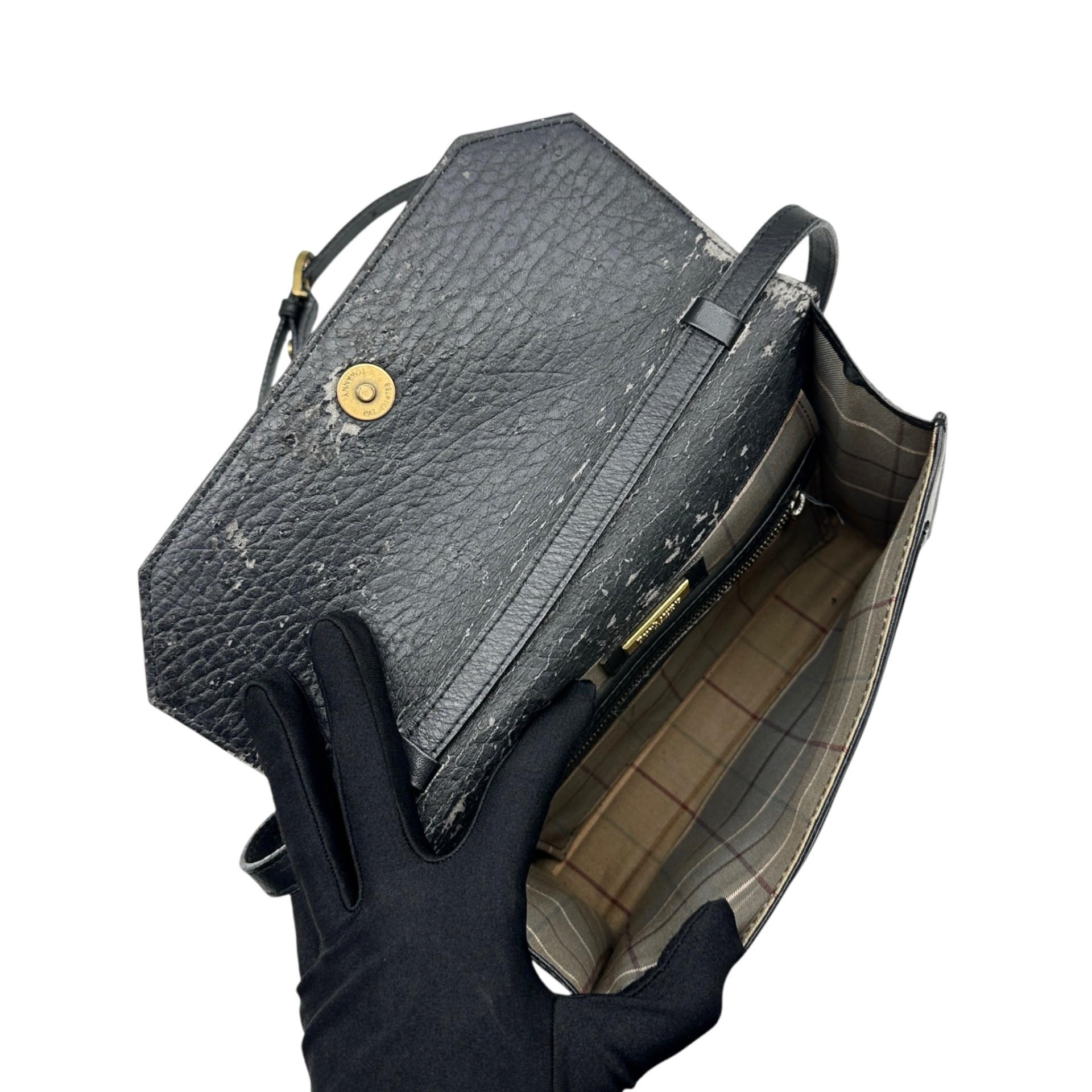 Burberry Leather Two Way Bag - Image 9