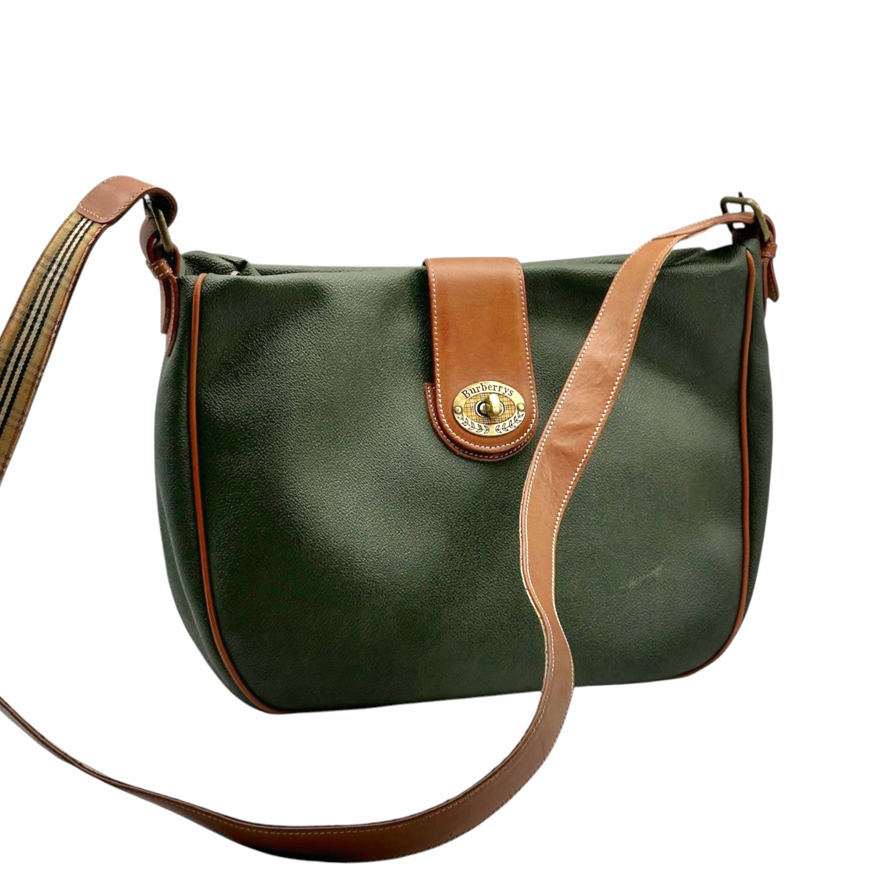 Burberry Leather Satchel Crossbody Bag - Image 3