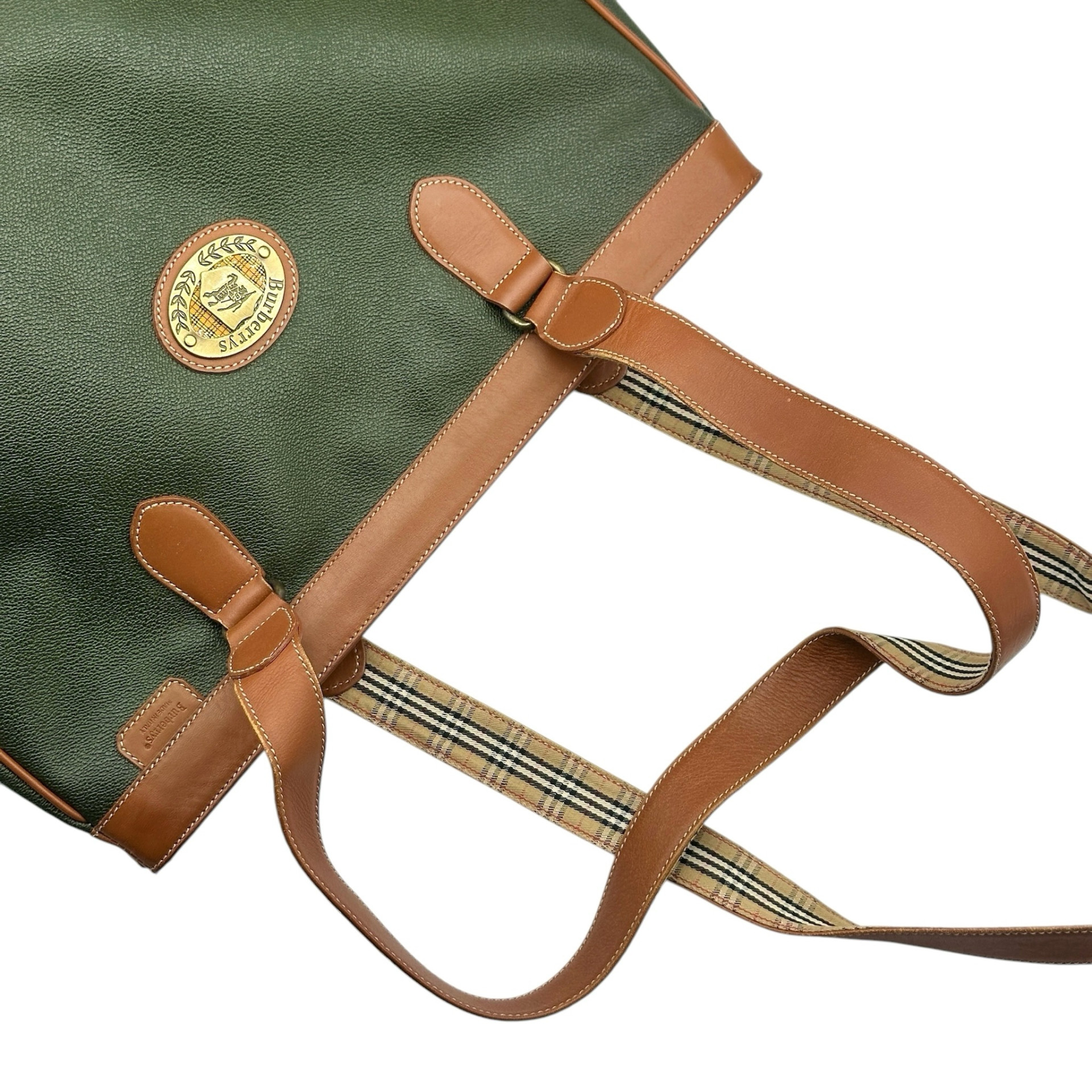 Burberry Leather Medford Shoulder Tote Bag - Image 7