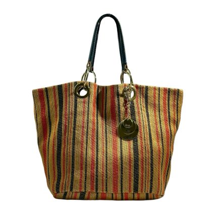 See By Chloe Linen Stripe Tote Bag