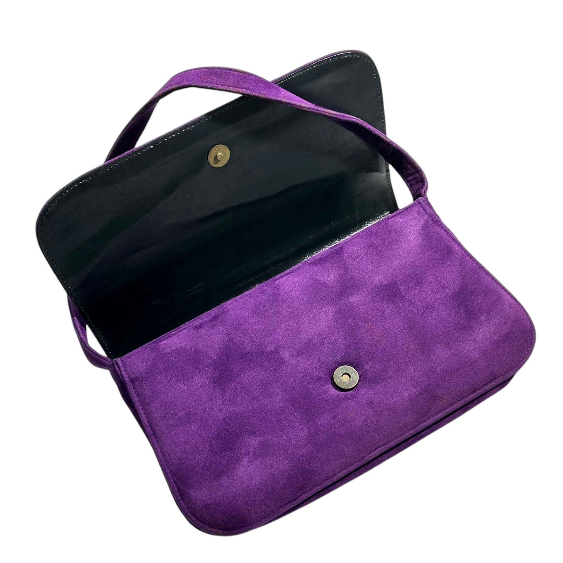 Prada Floral Suede Shoulder Bag - Image 8