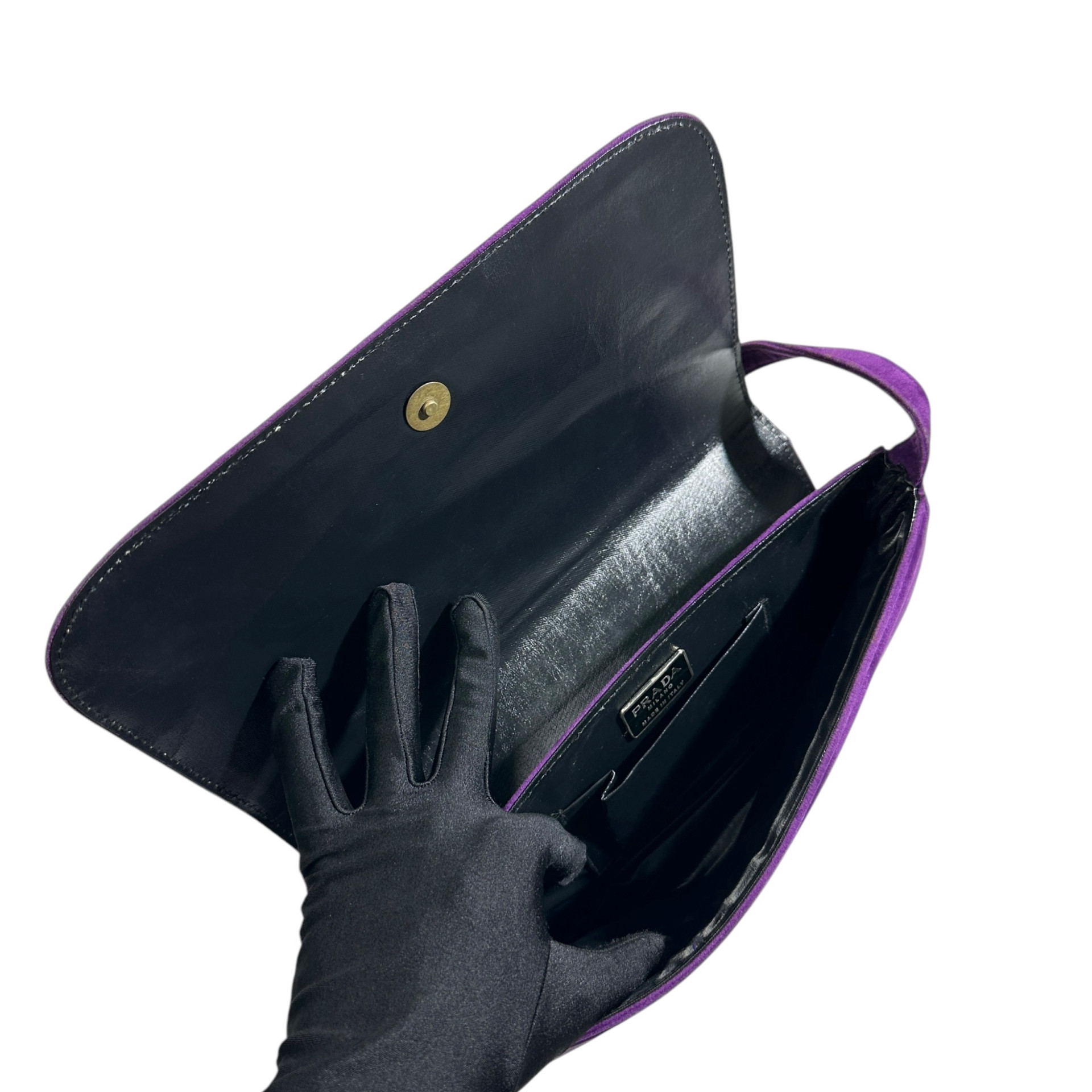 Prada Floral Suede Shoulder Bag - Image 9