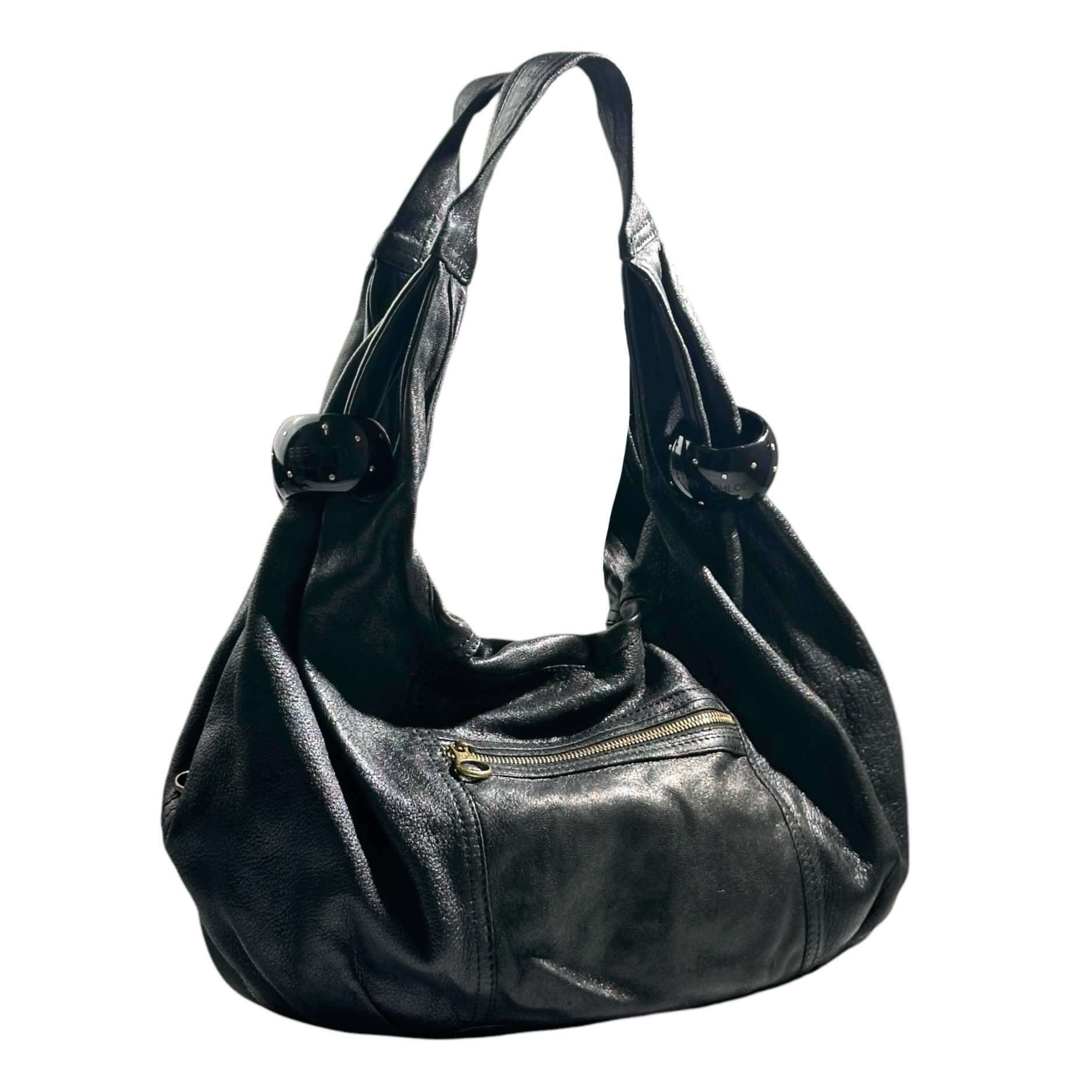 See By Chloe Ring Around Lambskin Hobo - Image 3