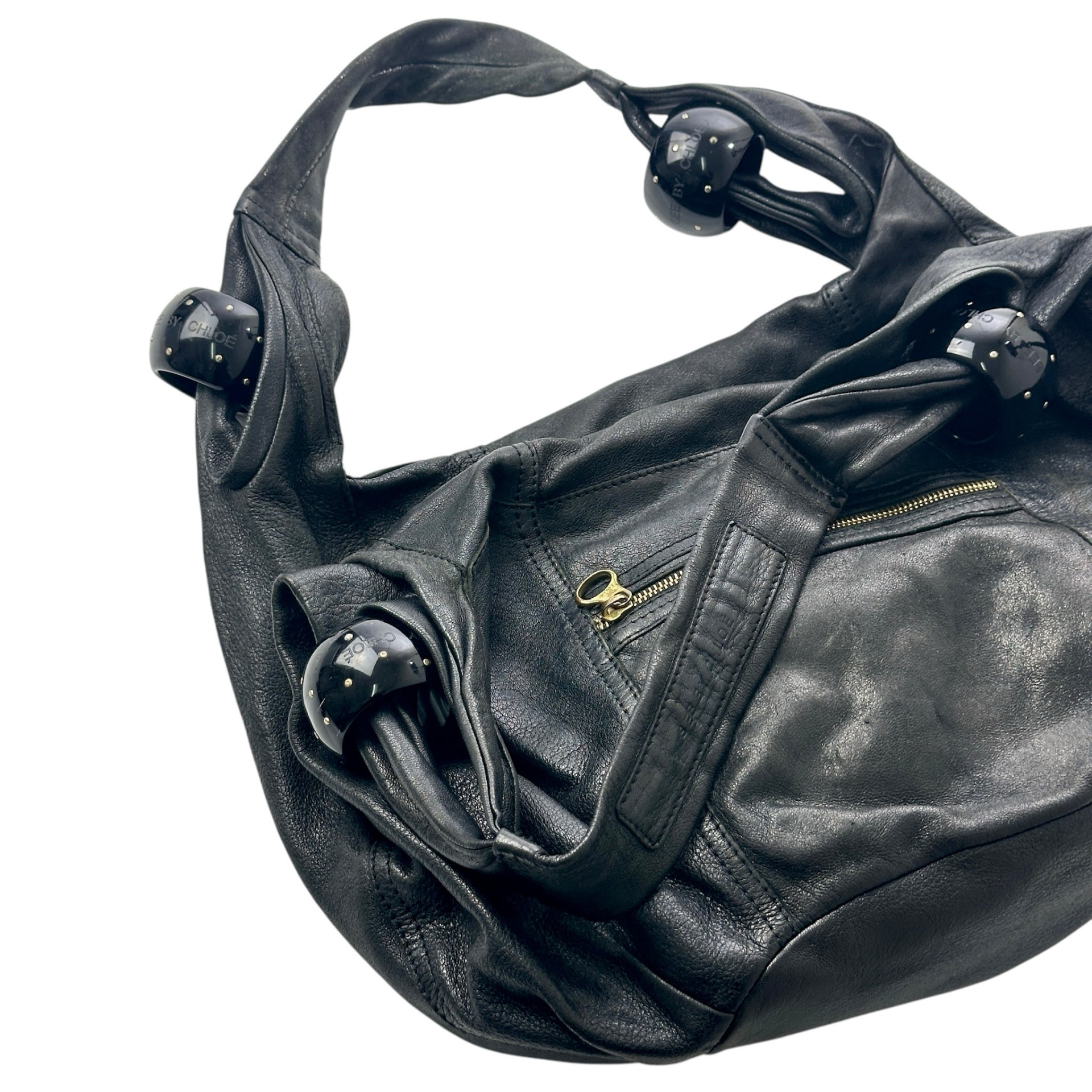 See By Chloe Ring Around Lambskin Hobo - Image 8