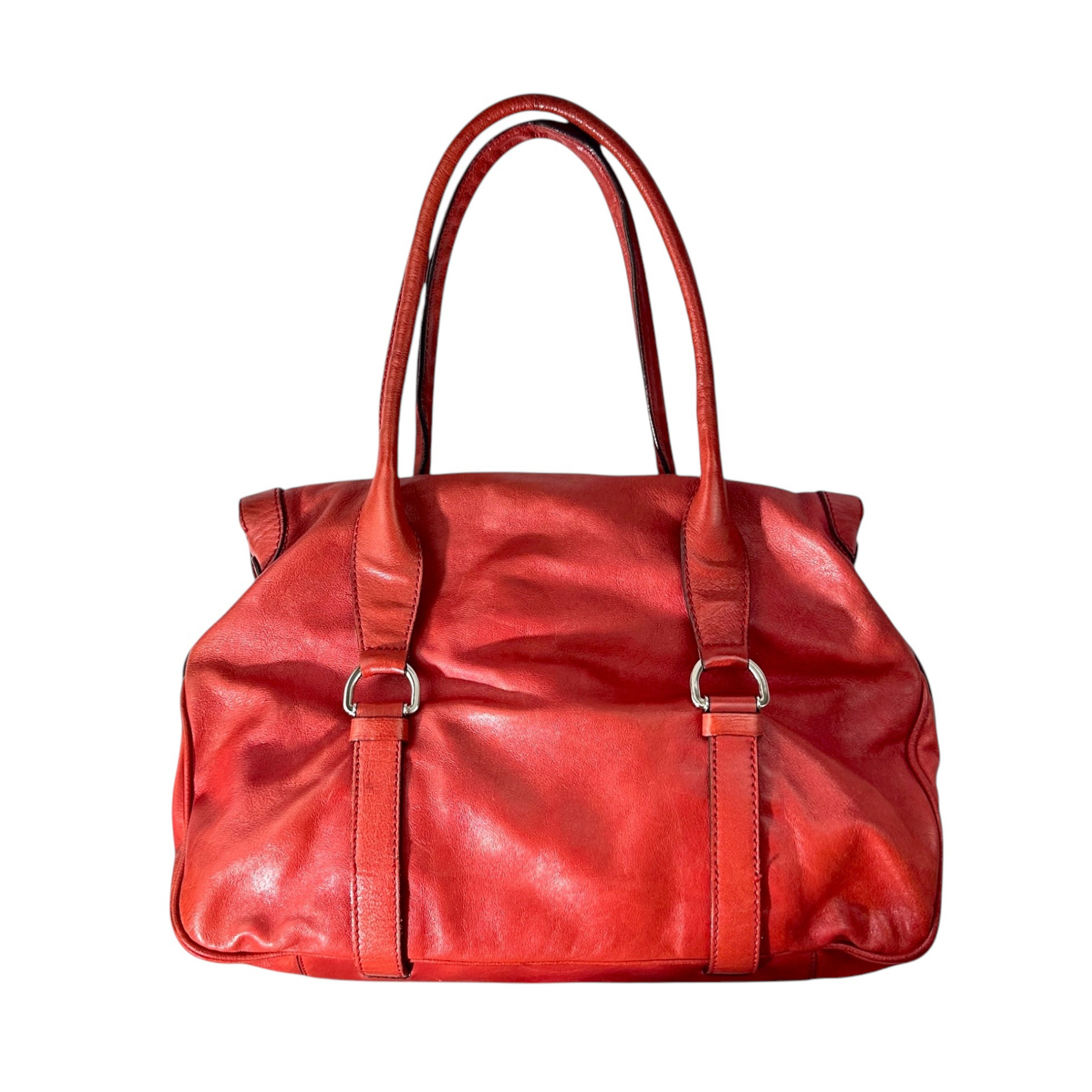 Celine Leather Flap Tassel Shoulder Boston Bag - Image 2