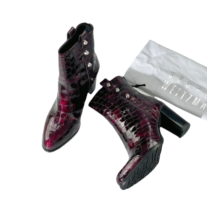 Stuart Weitzman Croc Boots 36.5